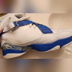 Nike Air Jordan Retro 8.0 White Royal Blue Silver Men's Shoe Size 11